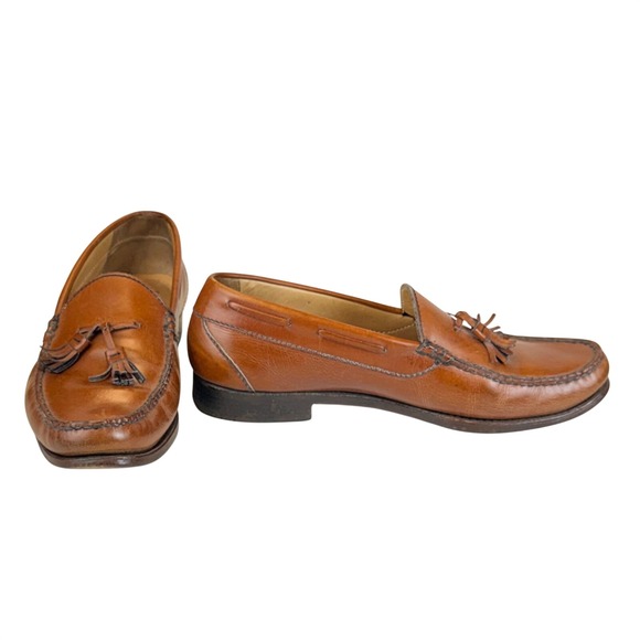 Allen Edmonds Coventry Tassel Loafers Mens 10.5 C Brown‎ Leather Dress Shoes main image 5